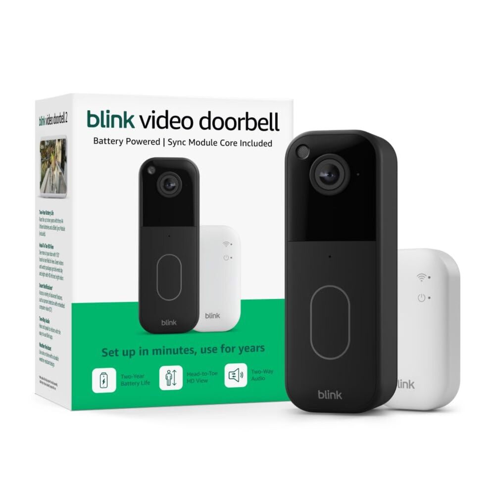 Blink Video Doorbell – Head-to-toe HD view, two-year battery life.